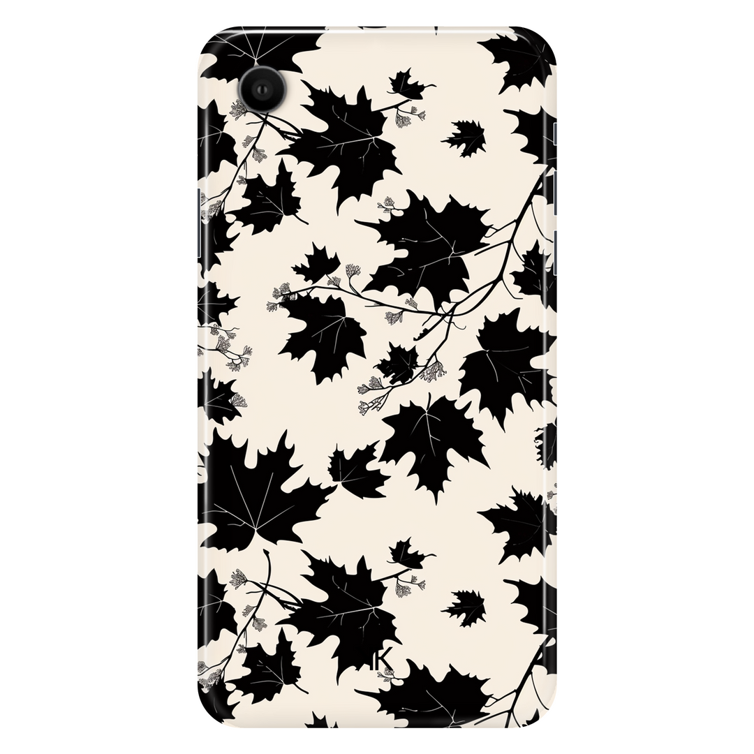 Monochrome Leaves phone case for iPhone XR