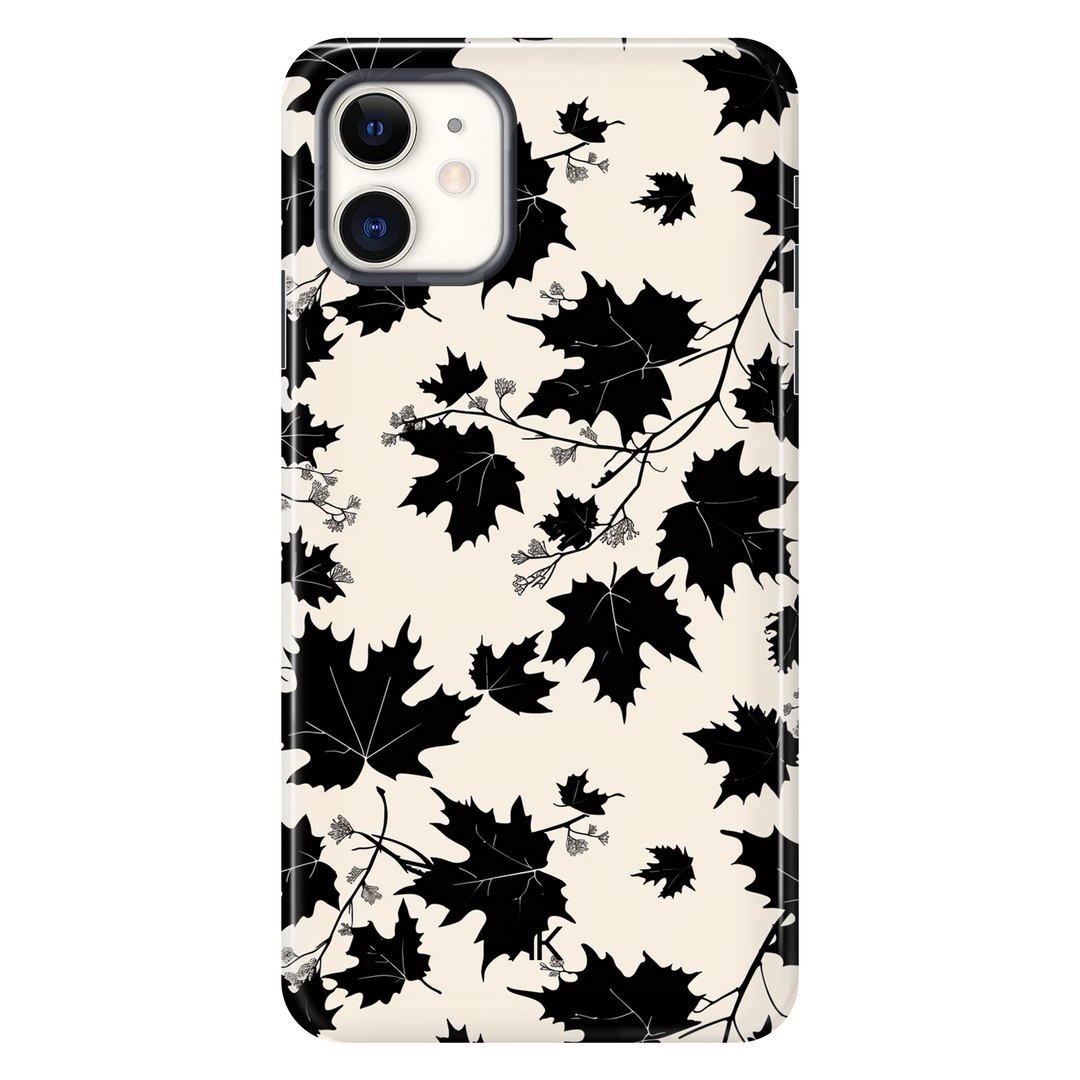 Monochrome Leaves Phone Case - Tough Case - iphone-11
