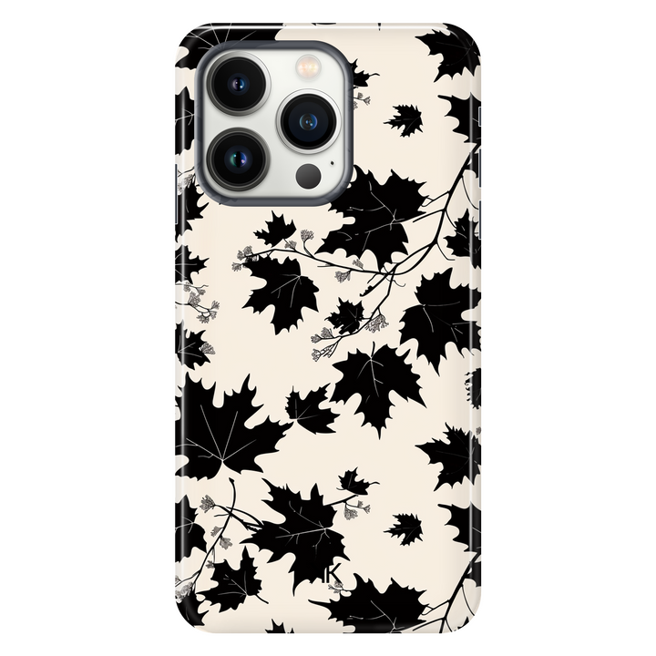 Monochrome Leaves Phone Case - Tough Case - iphone-13-pro