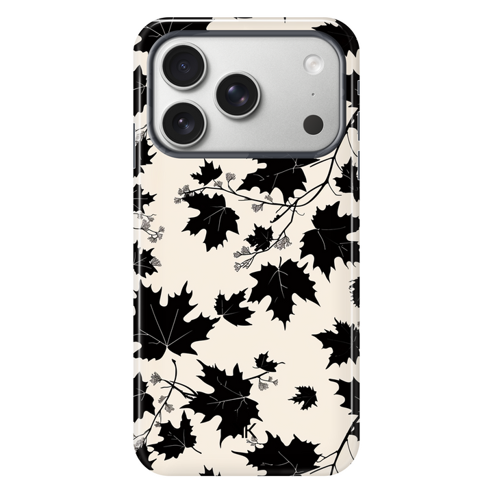 Monochrome Leaves Phone Case - Tough Case - iphone-17-pro