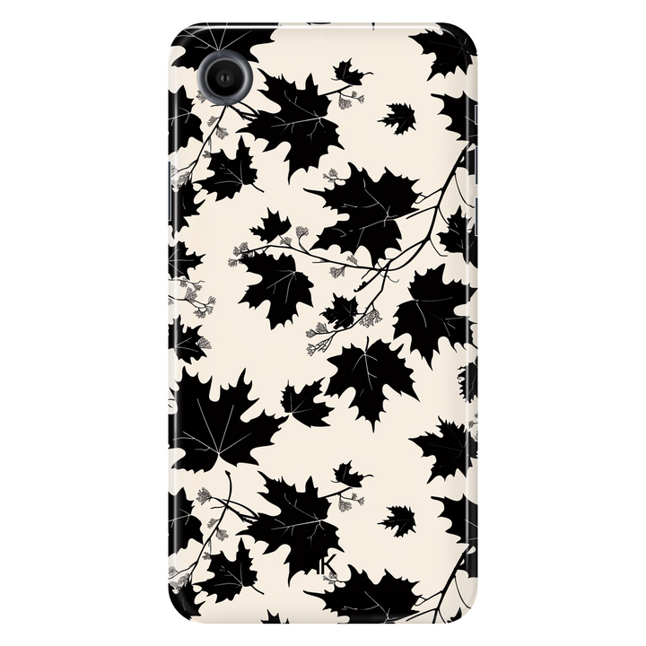 Monochrome Leaves Phone Case - Tough Case - iphone-xr