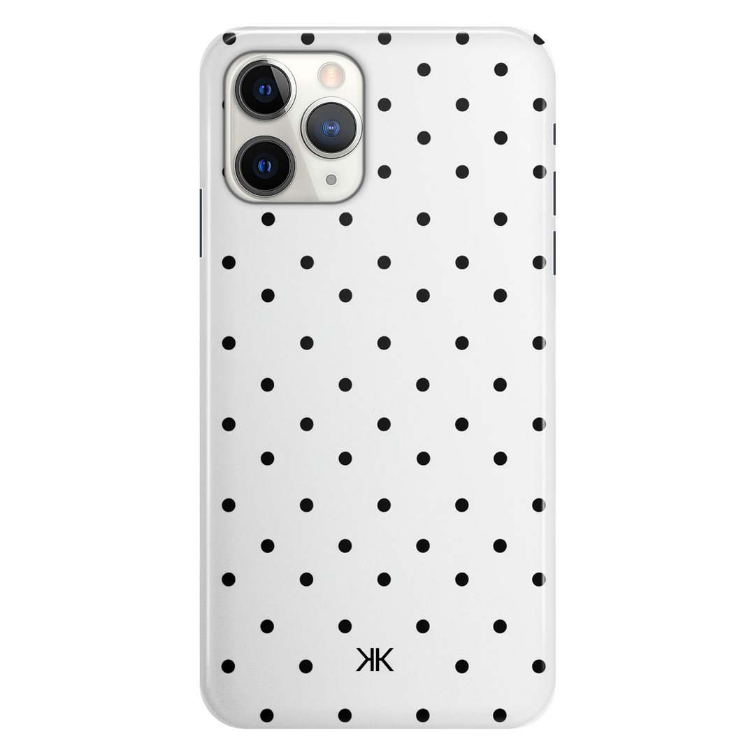Black Polka Dot phone case for iPhone 11 Pro