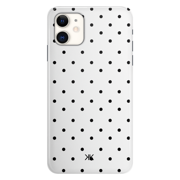 Black Polka Dot phone case for iPhone 11