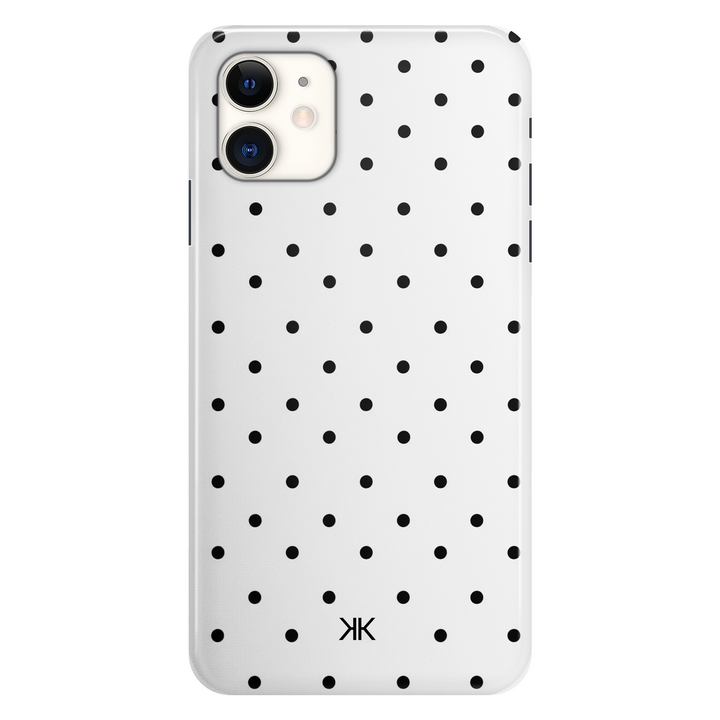 Black Polka Dot phone case for iPhone 11