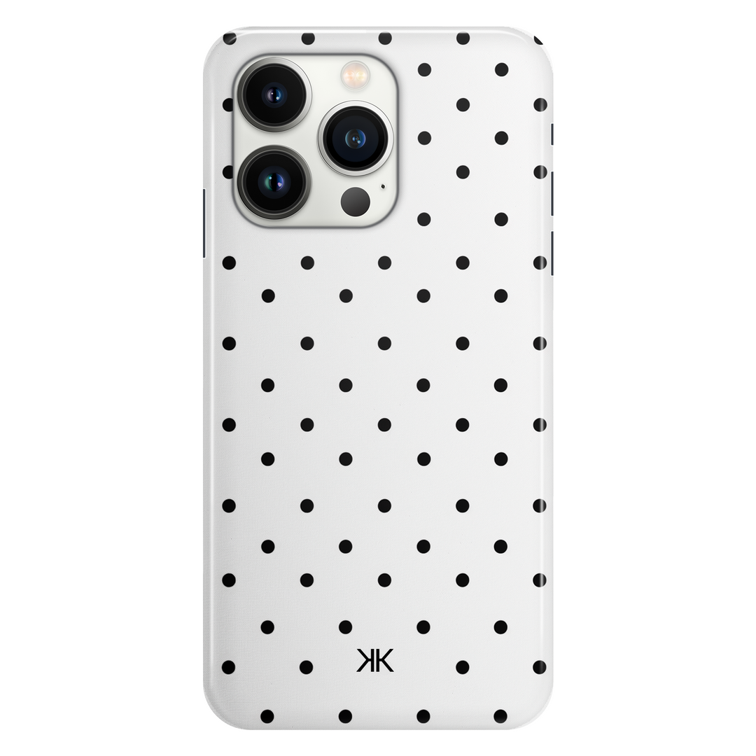 Black Polka Dot phone case for iPhone 13 Pro