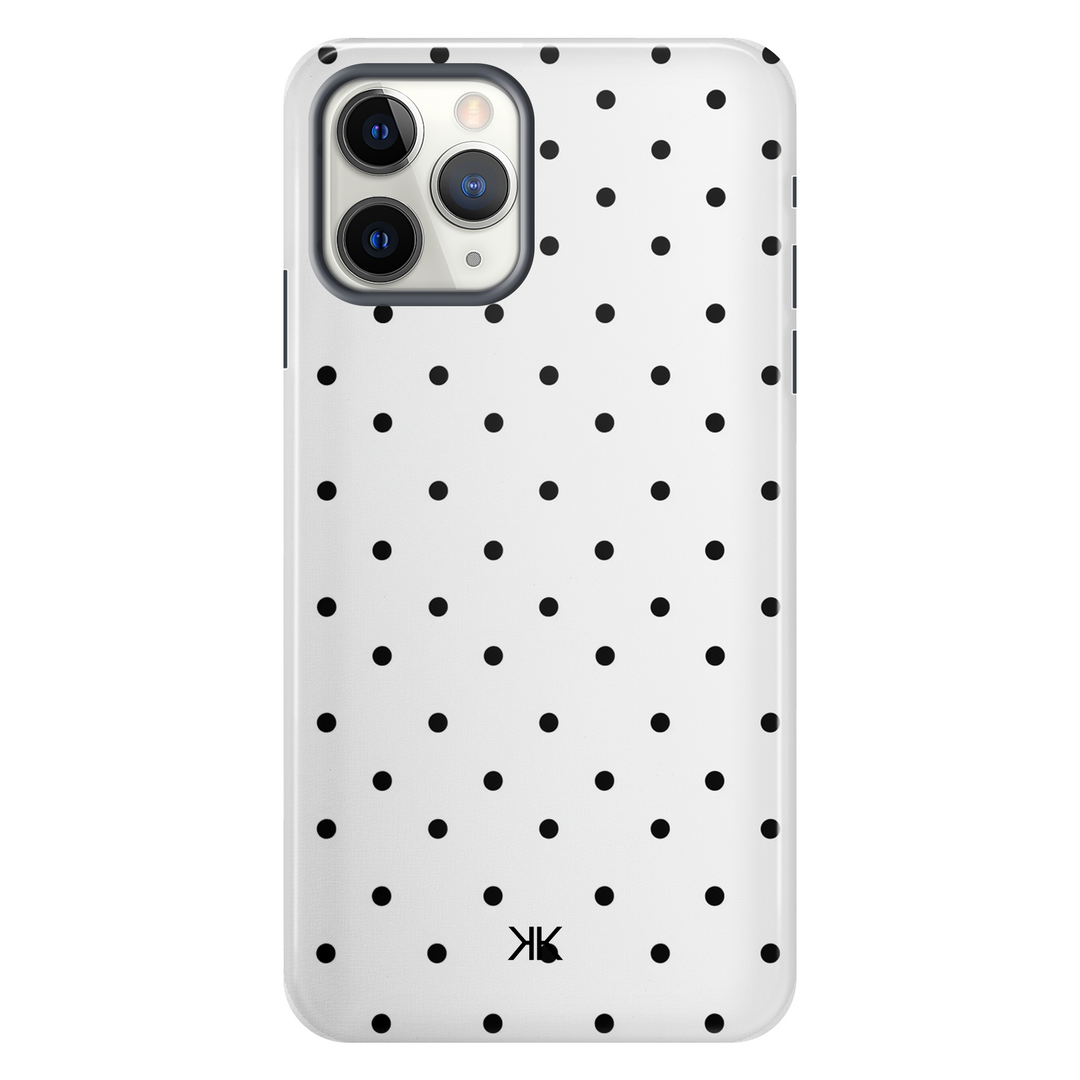 Black Polka Dot tough phone case for iPhone 11 Pro