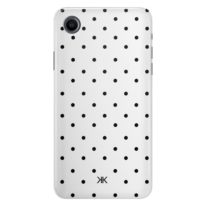 Black Polka Dot tough phone case for iPhone XR