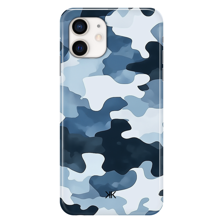 Blue Camo phone case for iPhone 12