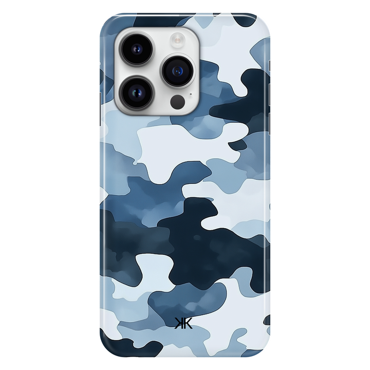 Blue Camo phone case for iPhone 14 Pro