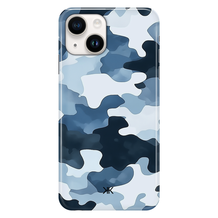 Blue Camo phone case for iPhone 14