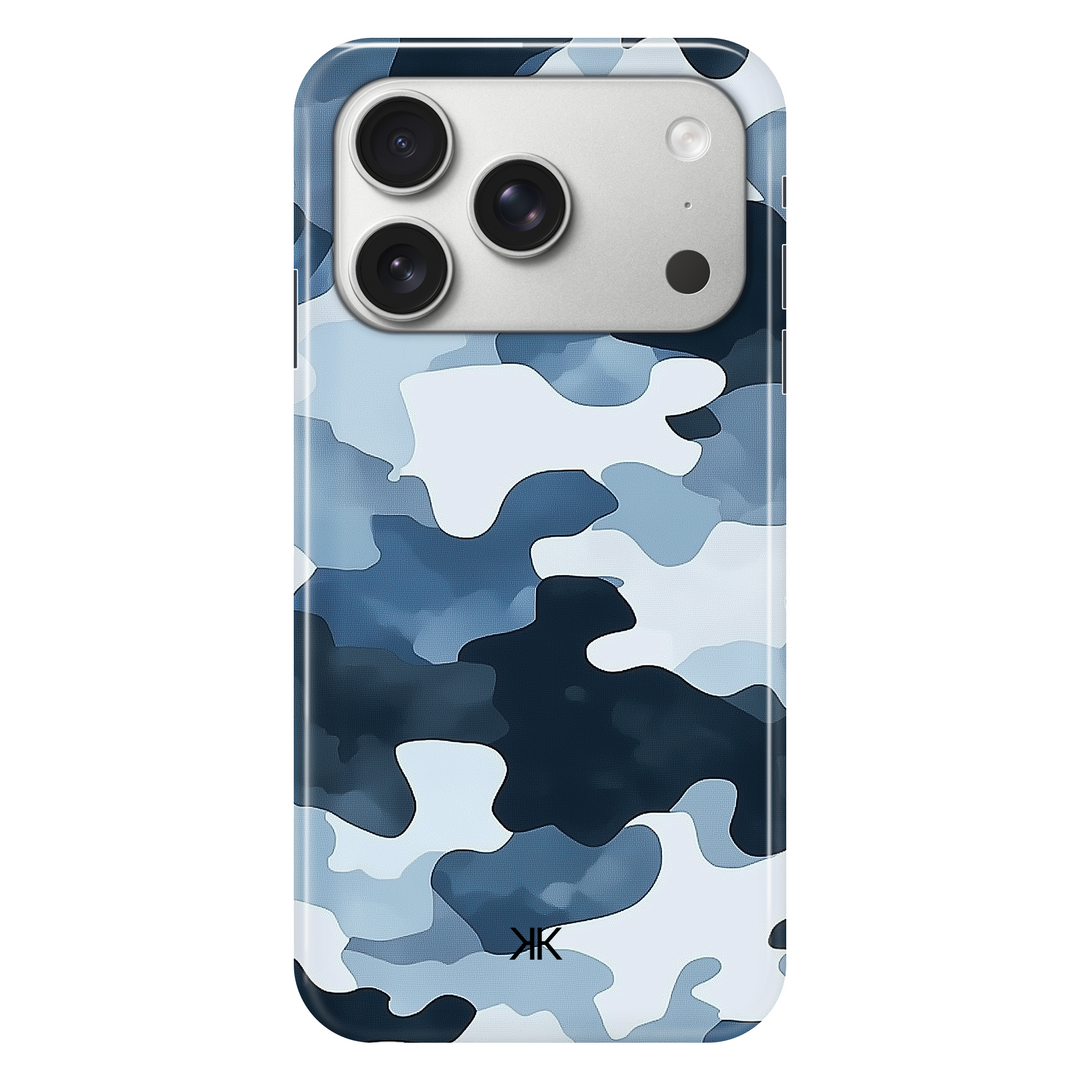 Blue Camo phone case for iPhone 17 Pro