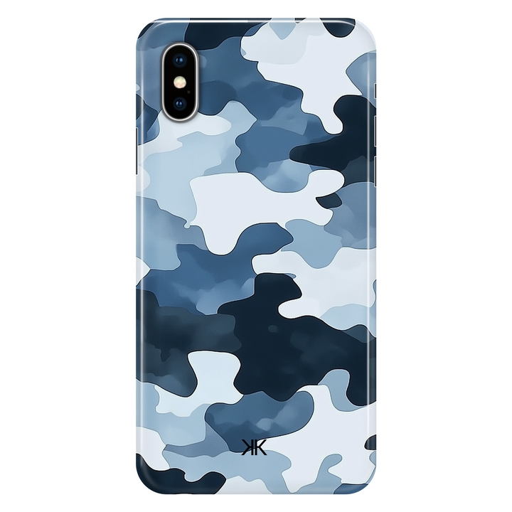 Blue Camo phone case for iPhone X