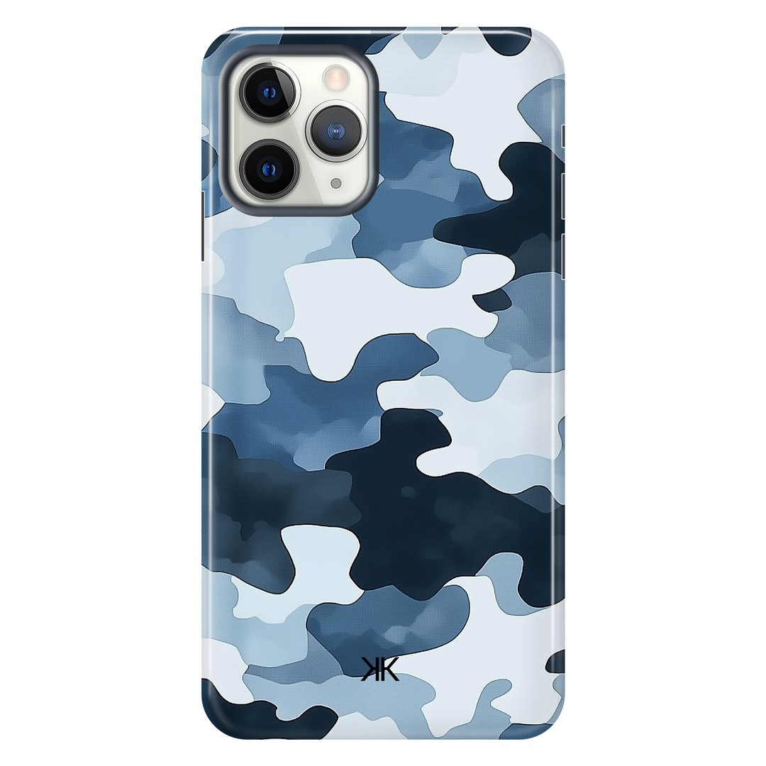 Blue Camo Phone Case - Tough Case - iphone-11-pro