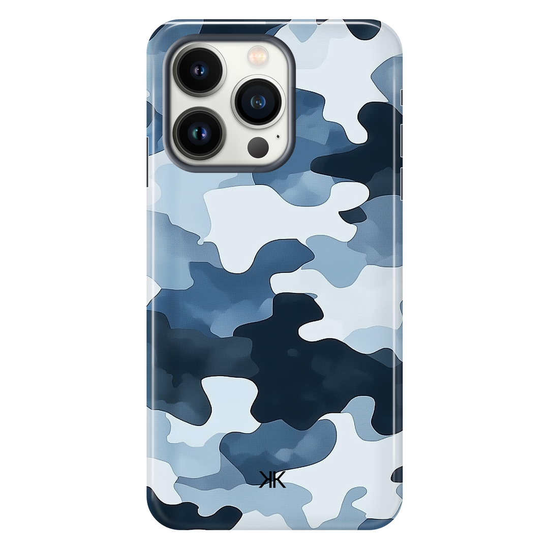 Blue Camo Phone Case - Tough Case - iphone-13-pro