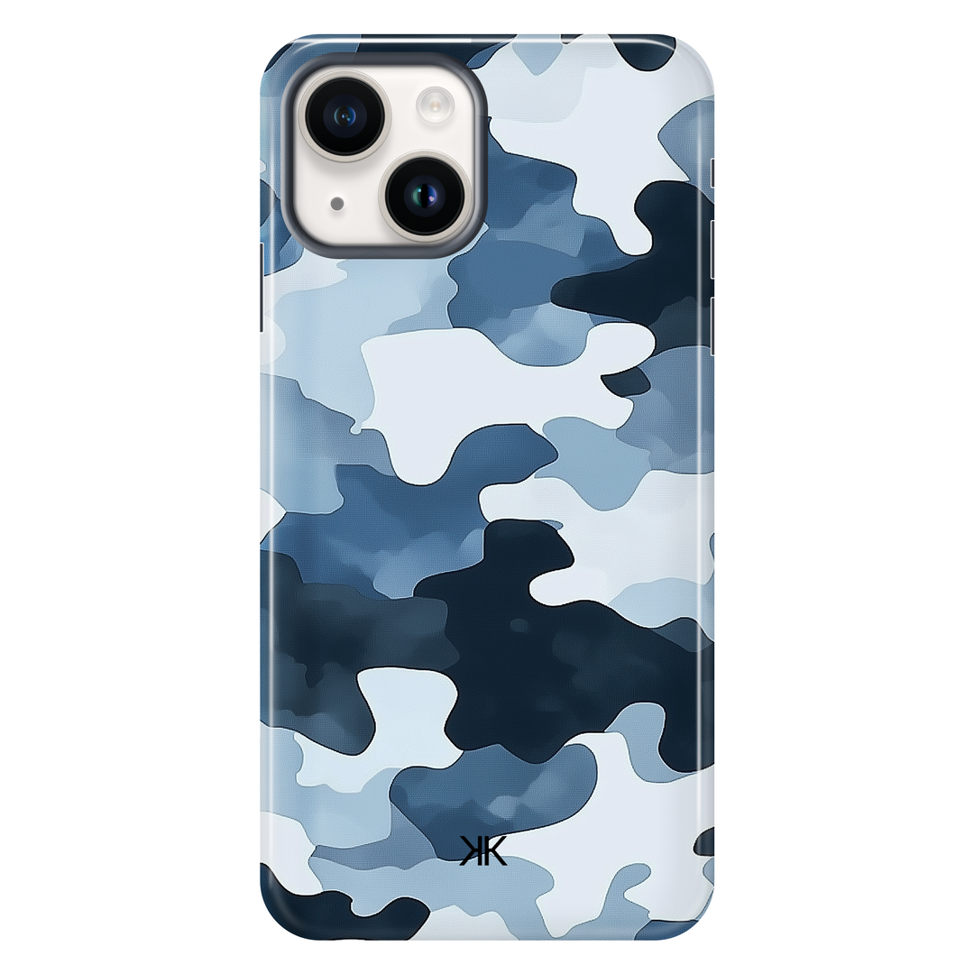 Blue Camo Phone Case - Tough Case - iphone-14
