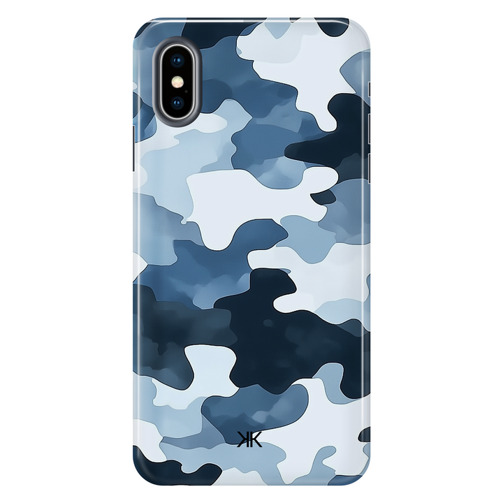 Blue Camo Phone Case - Tough Case - iphone-x