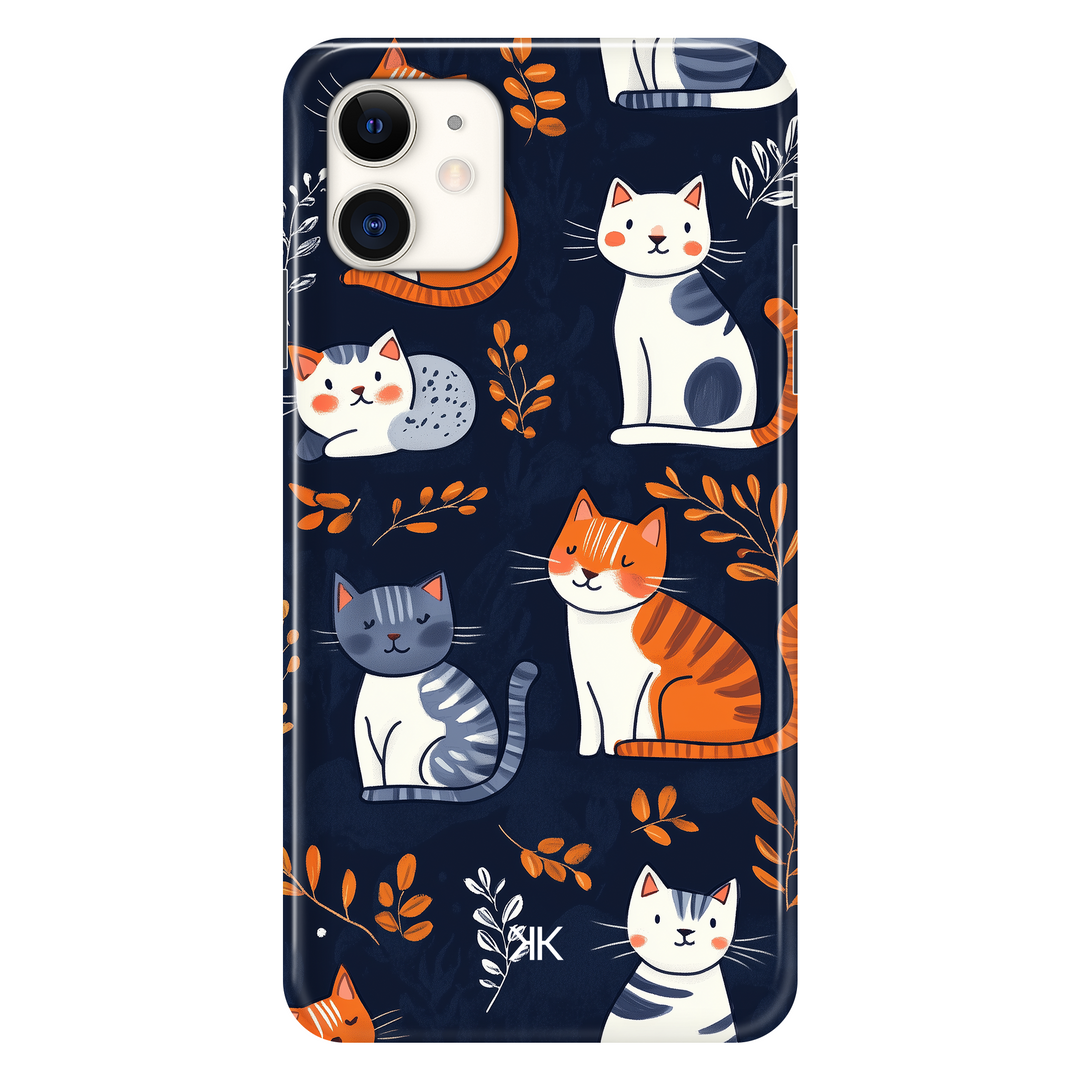 Blue Cats phone case for iPhone 11