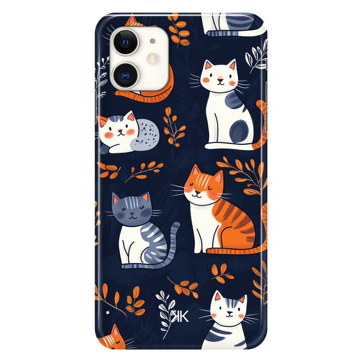 Blue Cats phone case for iPhone 11