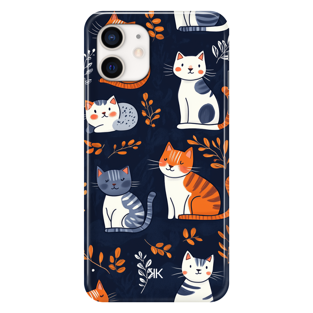 Blue Cats phone case for iPhone 12