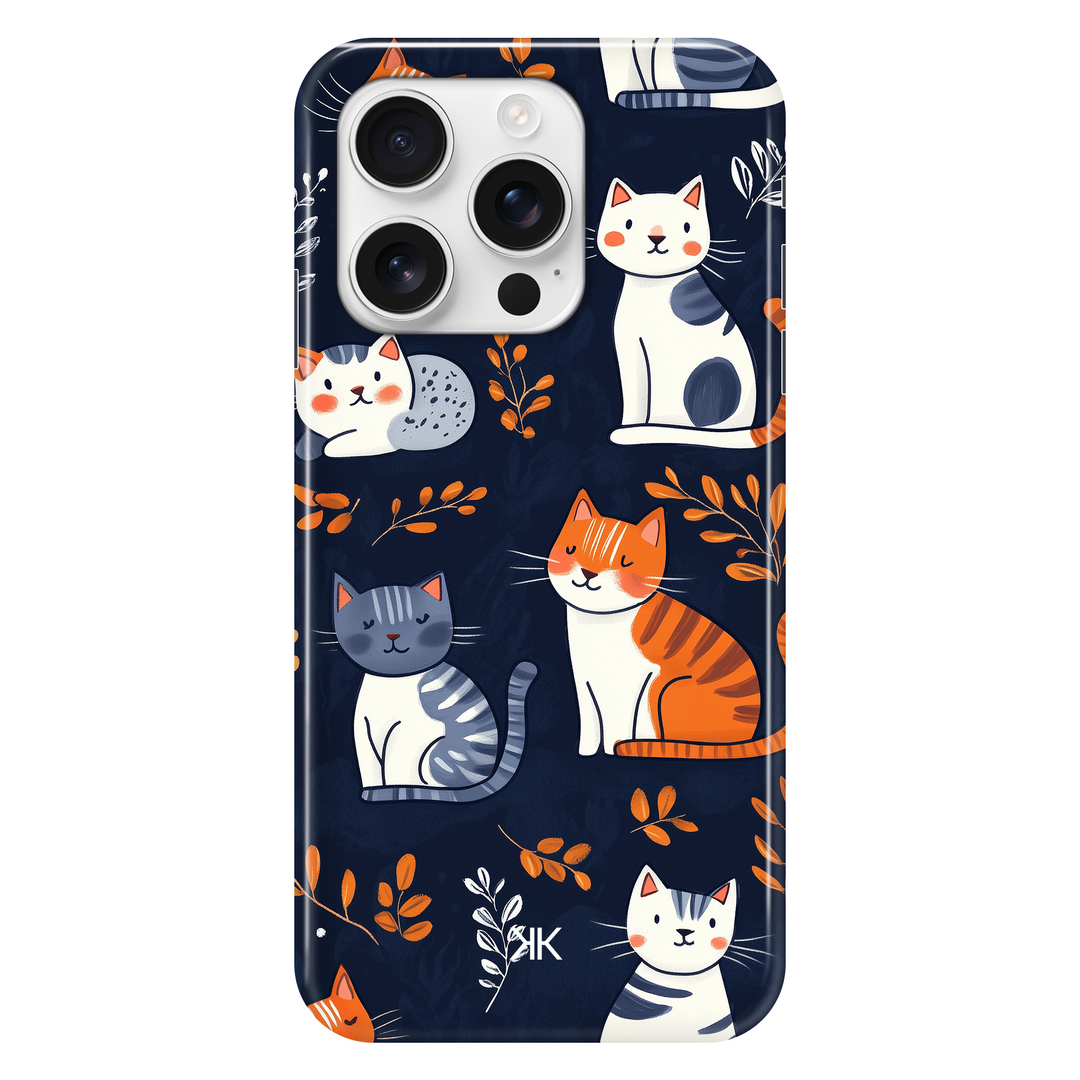 Blue Cats phone case for iPhone 16 Pro