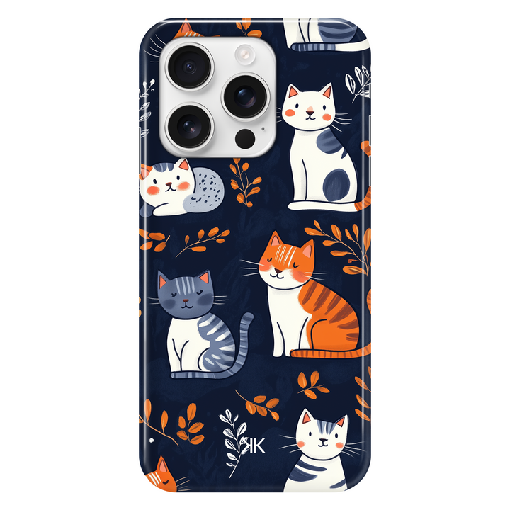 Blue Cats phone case for iPhone 16 Pro