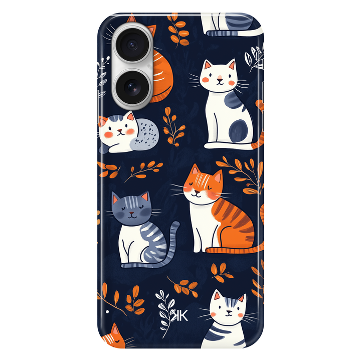 Blue Cats phone case for iPhone 16