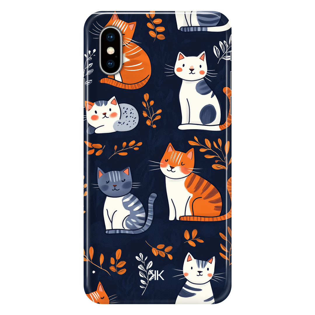 Blue Cats phone case for iPhone X