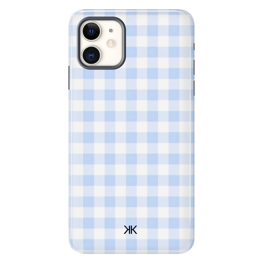 Blue Gingham Phone Case - Tough Case - iphone-11