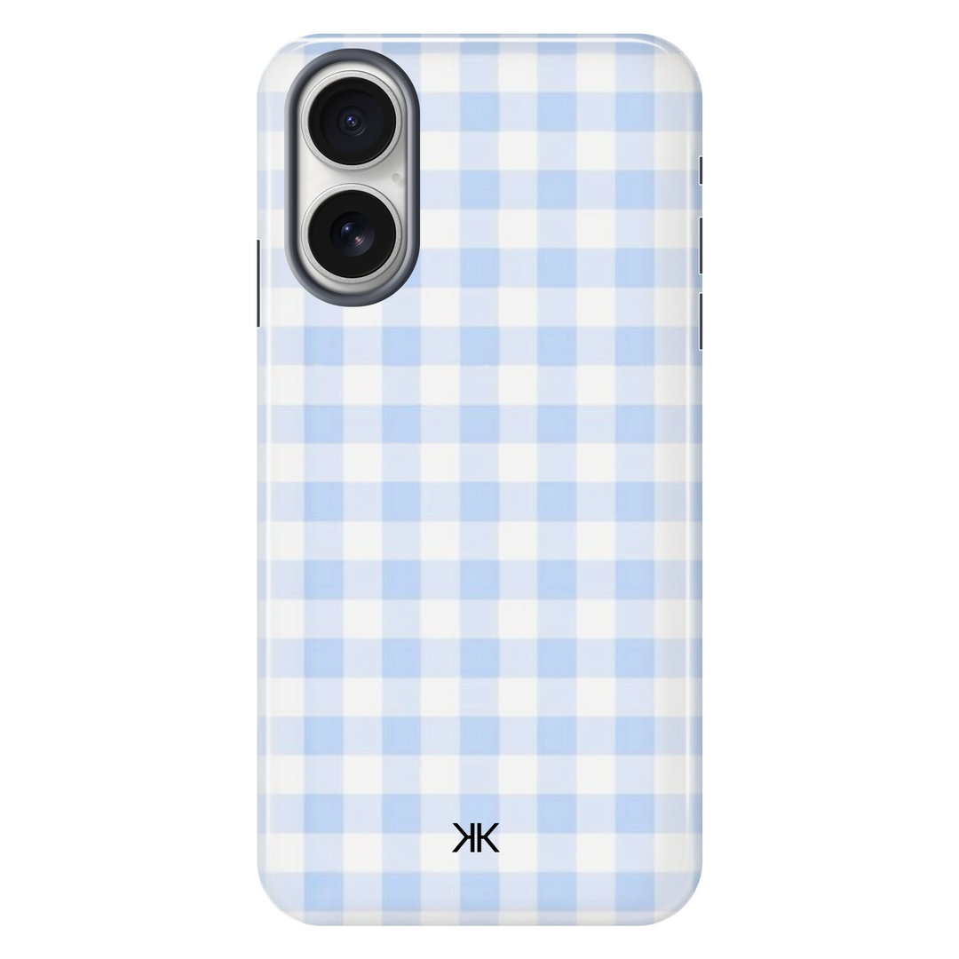 Blue Gingham Phone Case - Tough Case - iphone-16