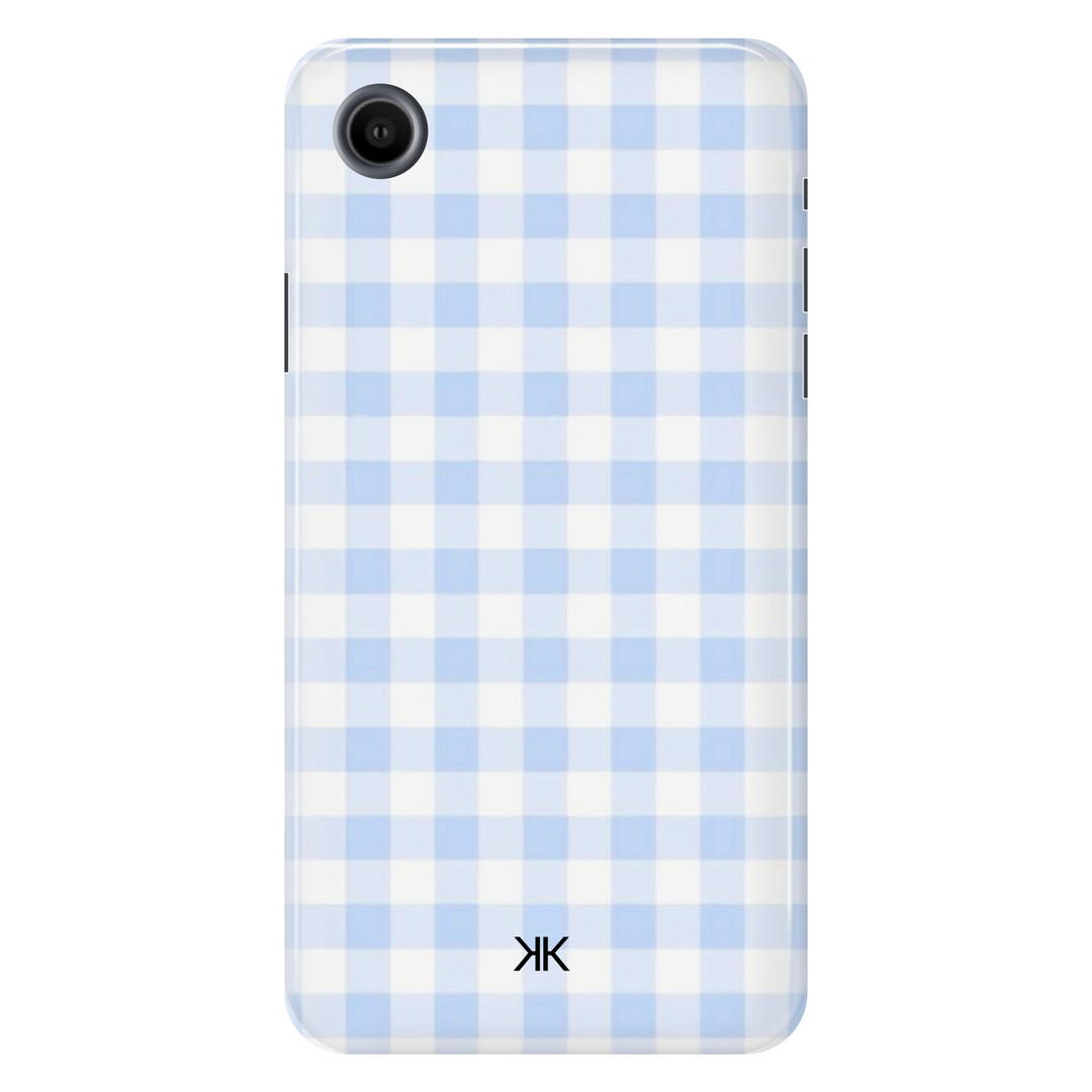 Blue Gingham Phone Case - Tough Case - iphone-xr
