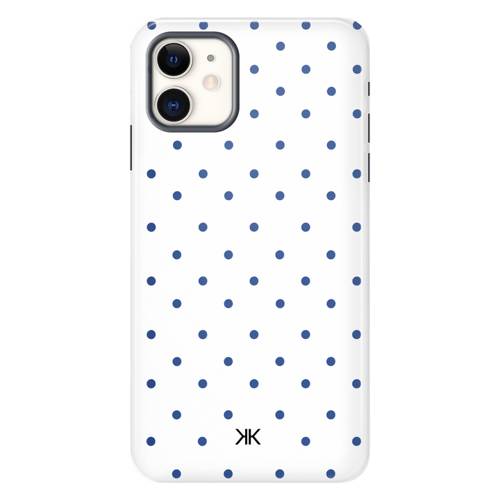Blue Polka Dot Phone Case - Tough Case - iphone-11