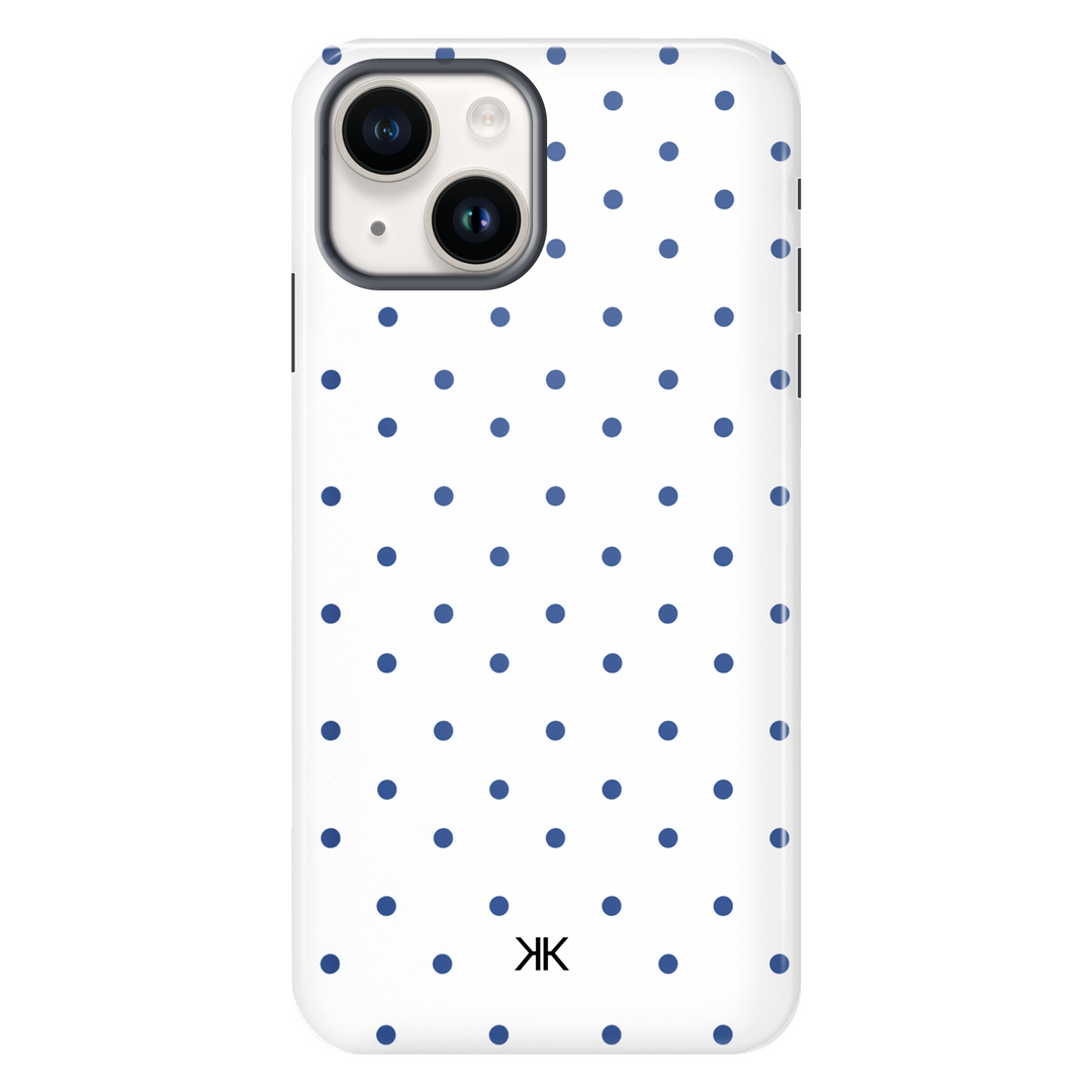 Blue Polka Dot Phone Case - Tough Case - iphone-14