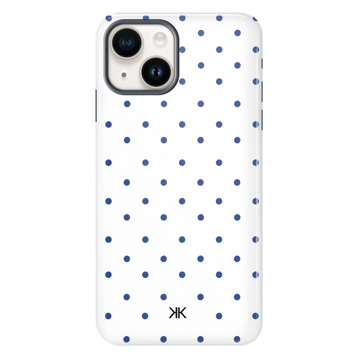 Blue Polka Dot Phone Case - Tough Case - iphone-14