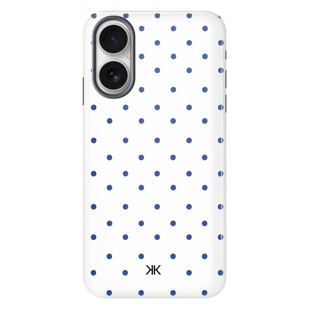Blue Polka Dot Phone Case - Tough Case - iphone-16
