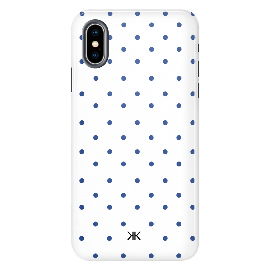 Blue Polka Dot Phone Case - Tough Case - iphone-x