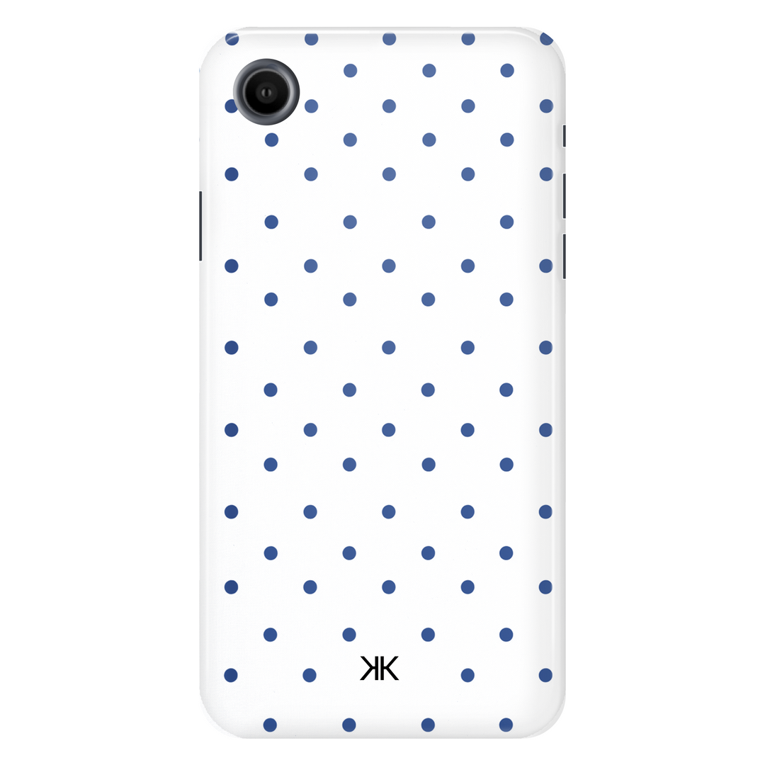 Blue Polka Dot Phone Case - Tough Case - iphone-xr