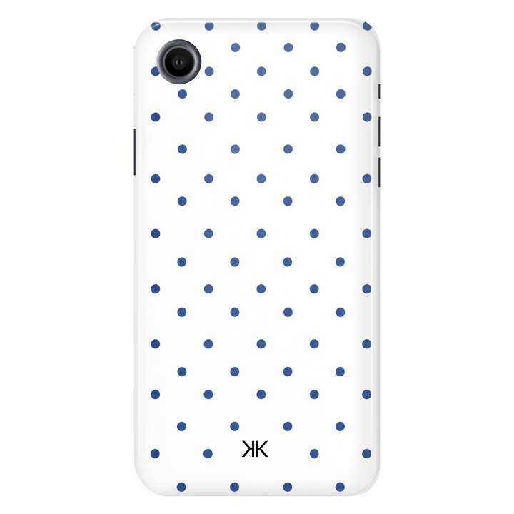 Blue Polka Dot Phone Case - Tough Case - iphone-xr