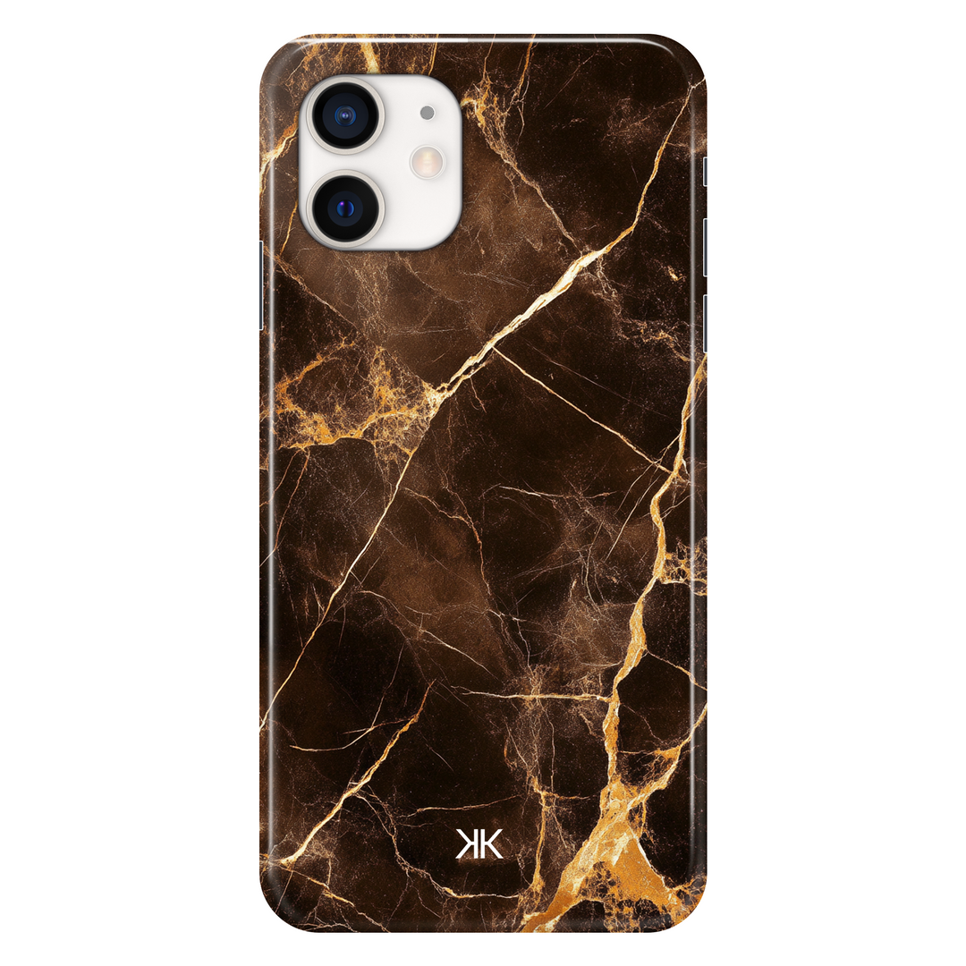 Brown Marble phone case for iPhone 12