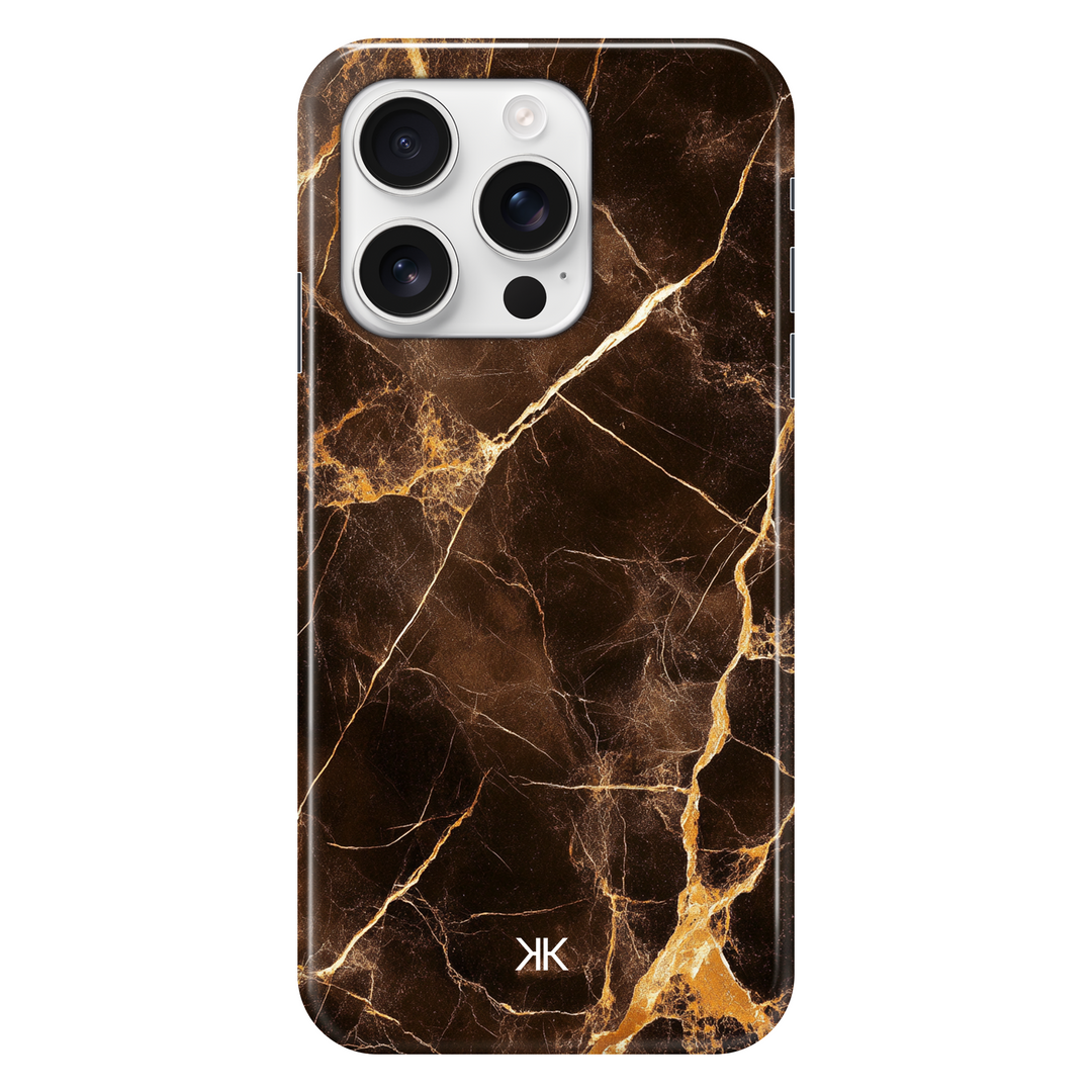 Brown Marble phone case for iPhone 16 Pro