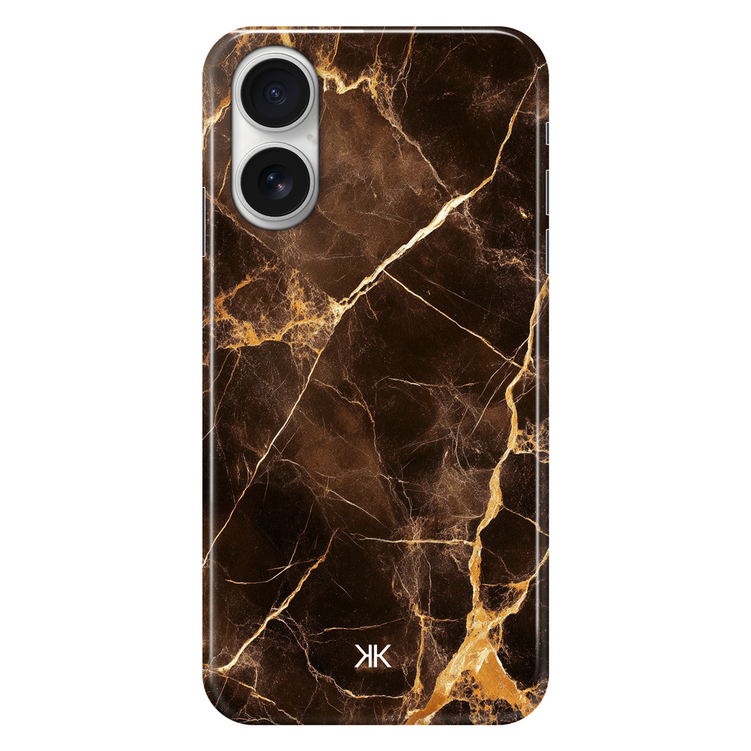 Brown Marble phone case for iPhone 16