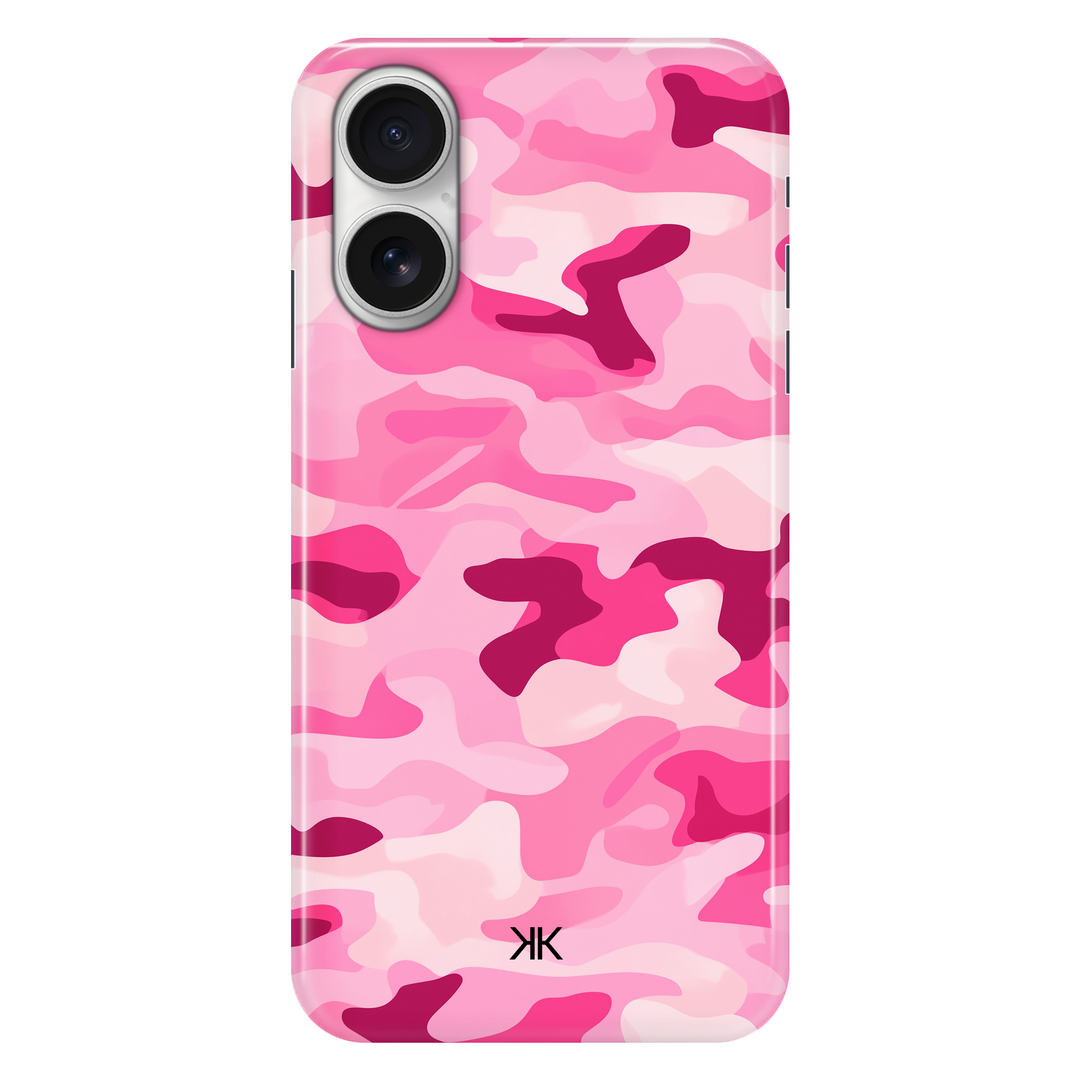 Pink Camo phone case for iPhone 16