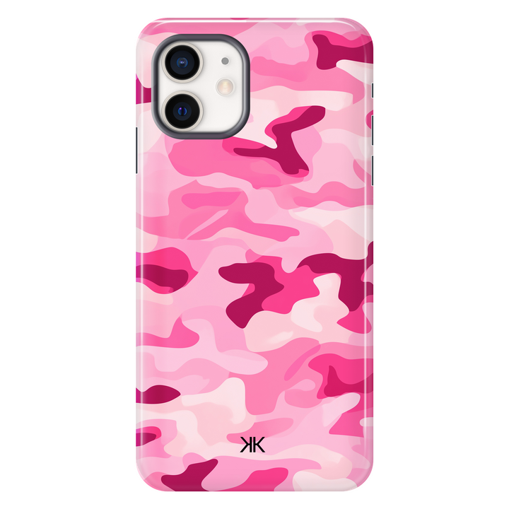 Pink Camo Phone Case - Tough Case - iphone-12