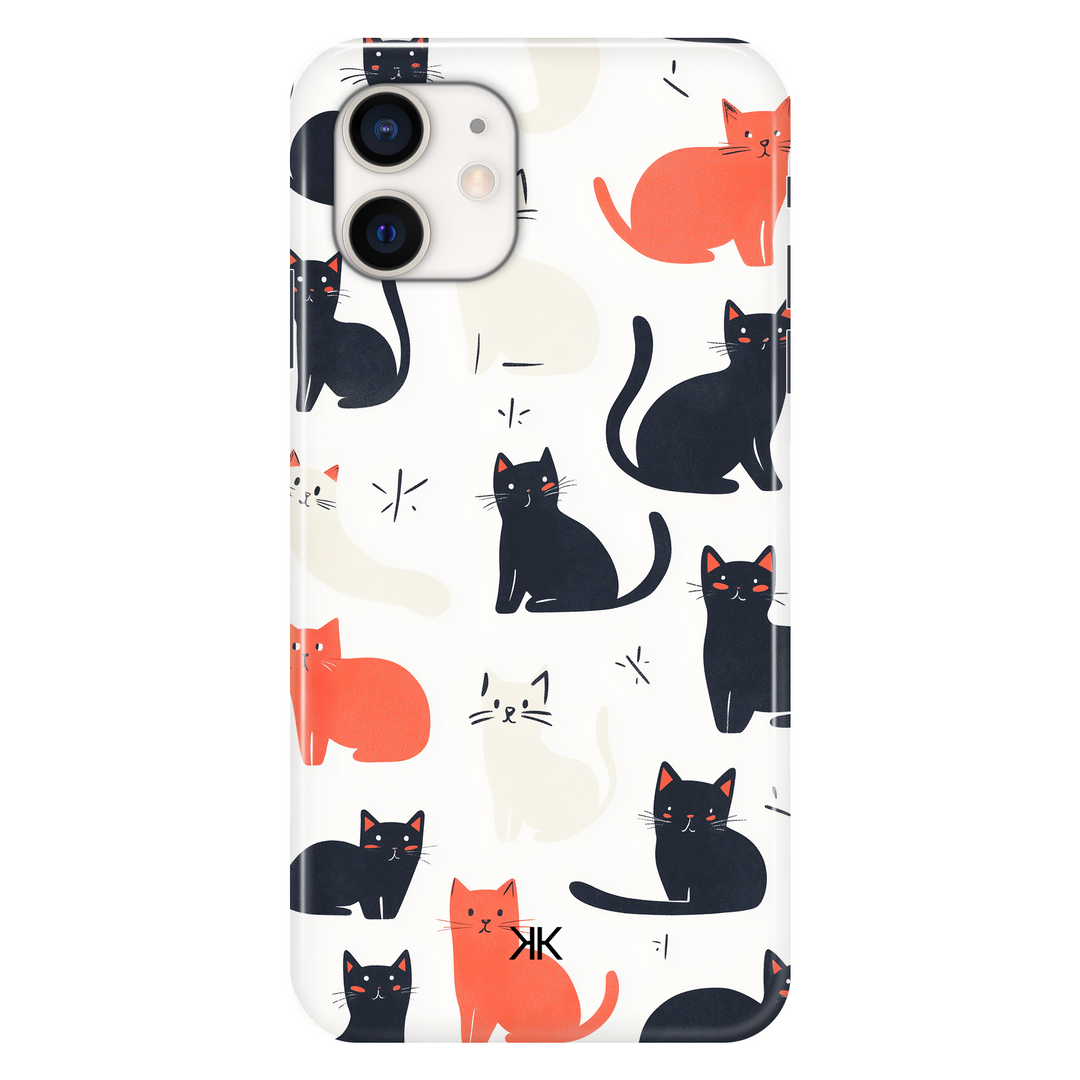 Sitting Cats phone case for iPhone 12