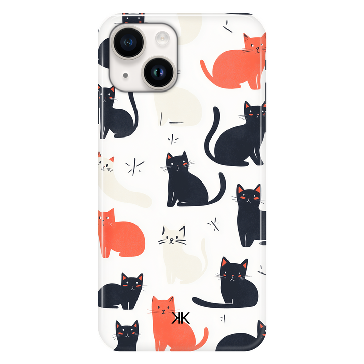 Sitting Cats phone case for iPhone 14