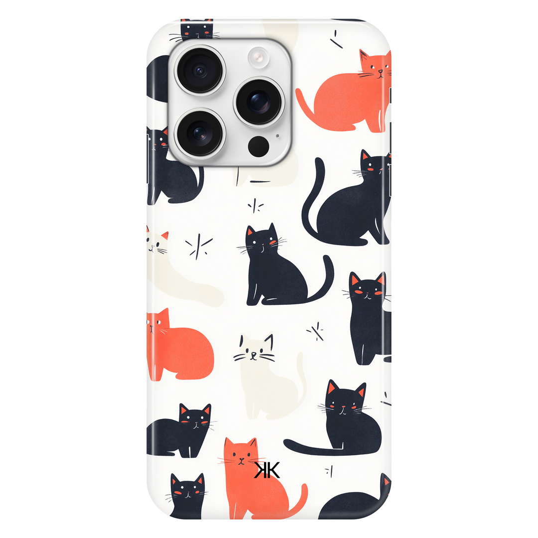Sitting Cats phone case for iPhone 16 Pro