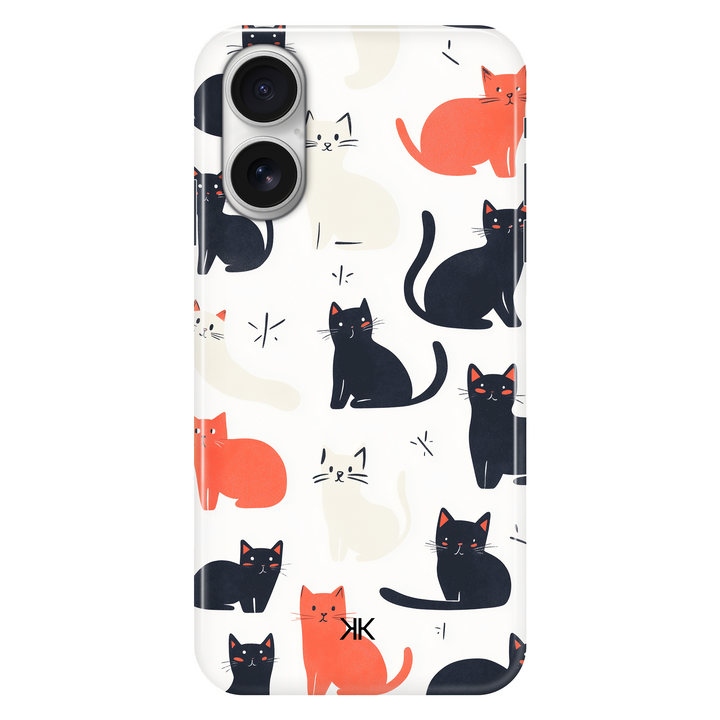 Sitting Cats phone case for iPhone 16