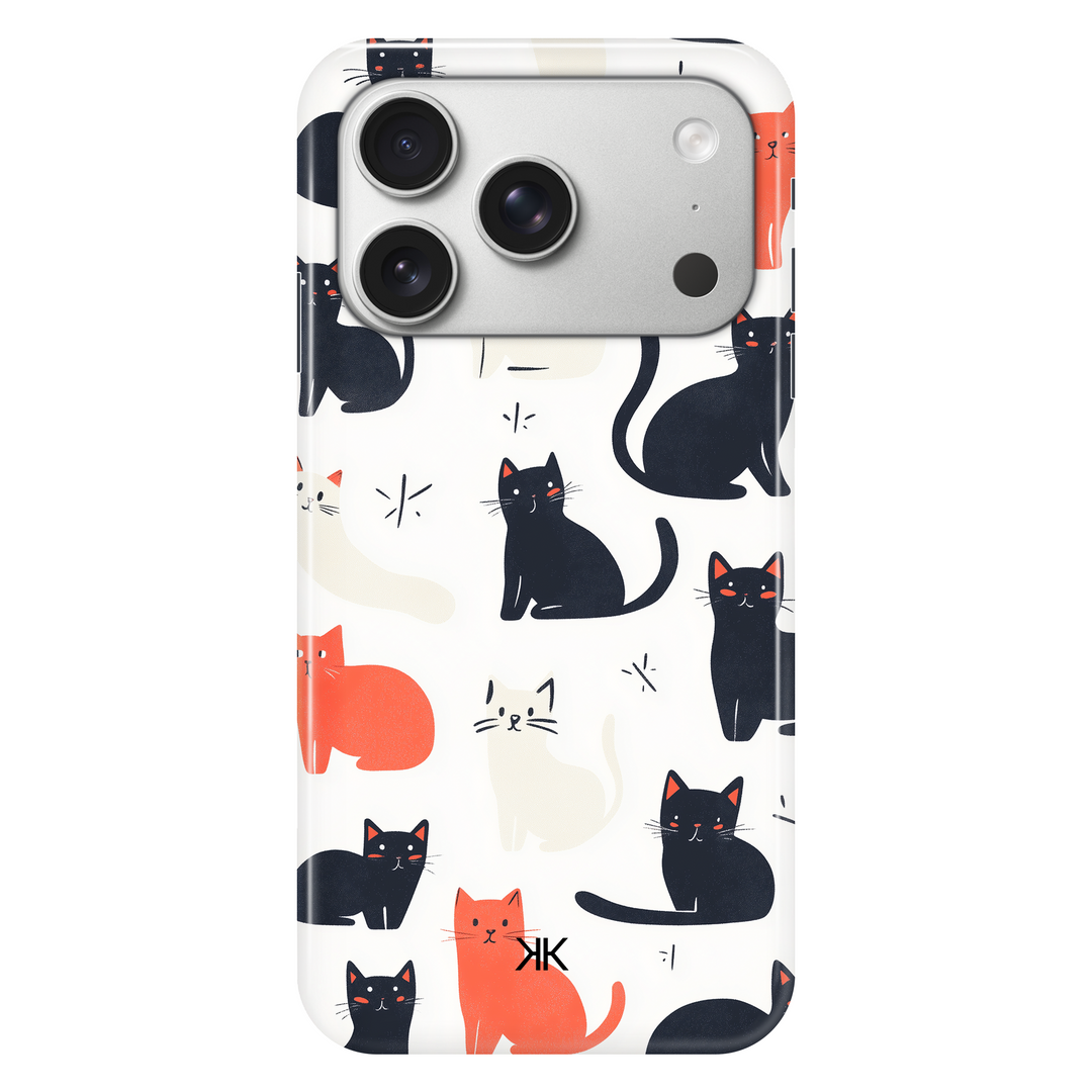 Sitting Cats phone case for iPhone 17 Pro