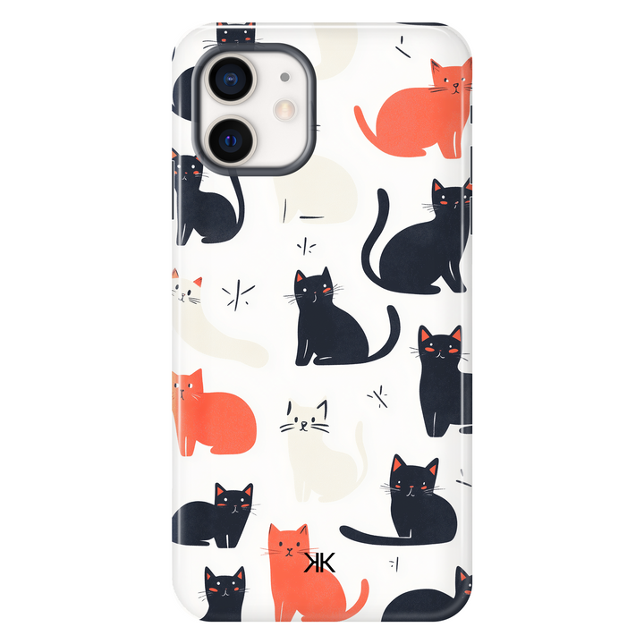 Sitting Cats Phone Case - Tough Case - iphone-12