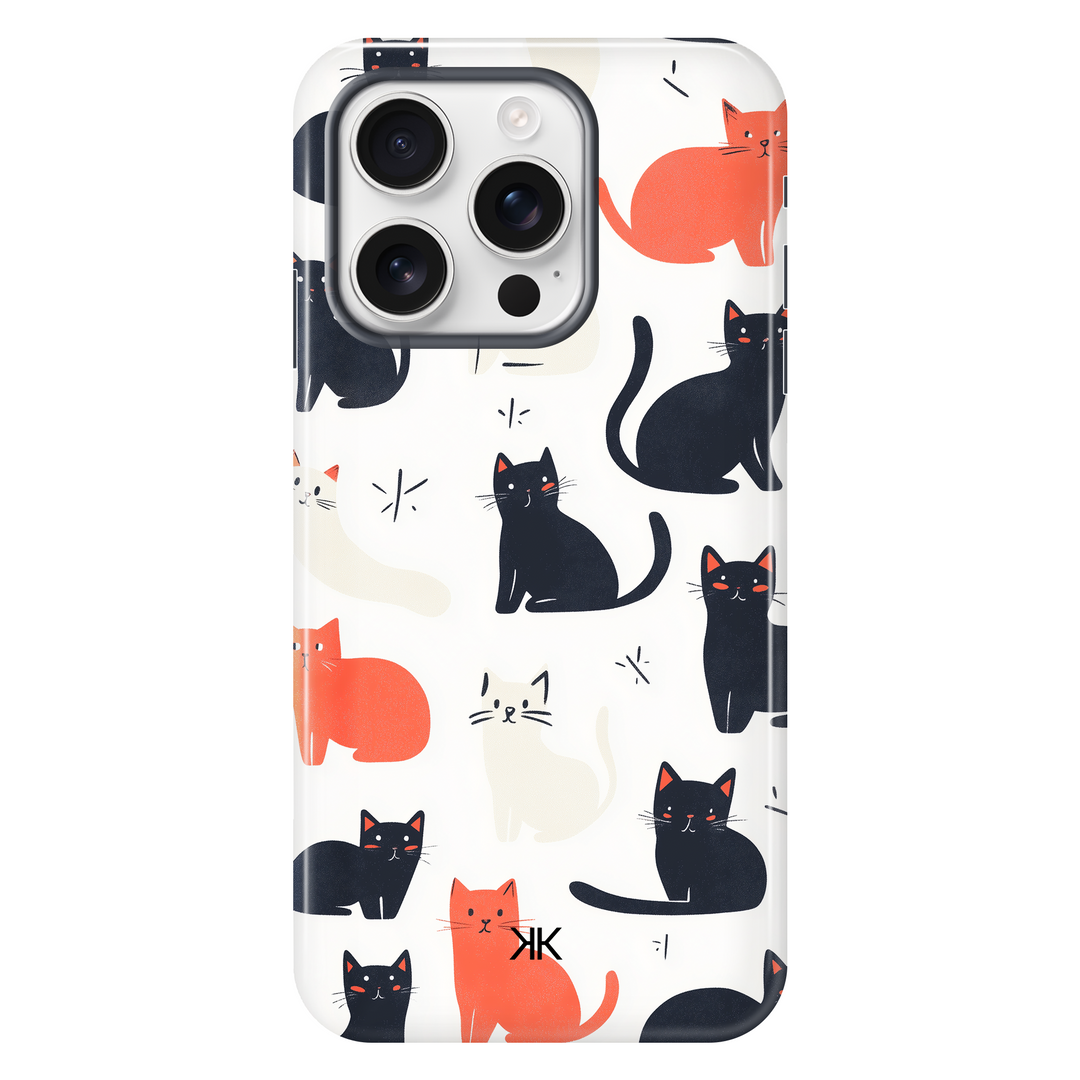 Sitting Cats Phone Case - Tough Case - iphone-16-pro