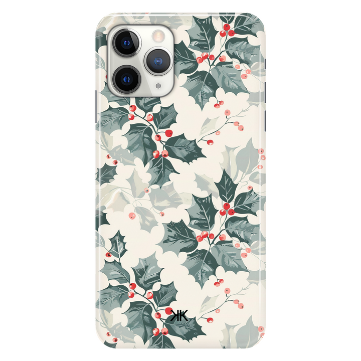 Christmas Holly phone case for iPhone 11 Pro